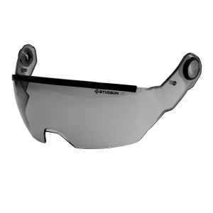 Safety Helmet Accessory - Safety Helmet Eye Shield With Mechanism, Light Grey