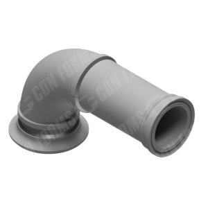 CCI-Lined Deck Elbow - CCI-Lined Deck Elbow | ID: DN150/5.75" | BA: 90.00° | ZX Female / 8" ZX Male | Tan: 13.47" | 288 x 542