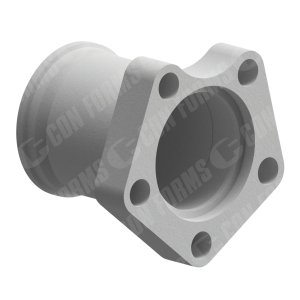Adapter - Adapter | ID: DN150/5.75" | 5 bolt flange to HD | OAL: 8.91" / 226mm | HT