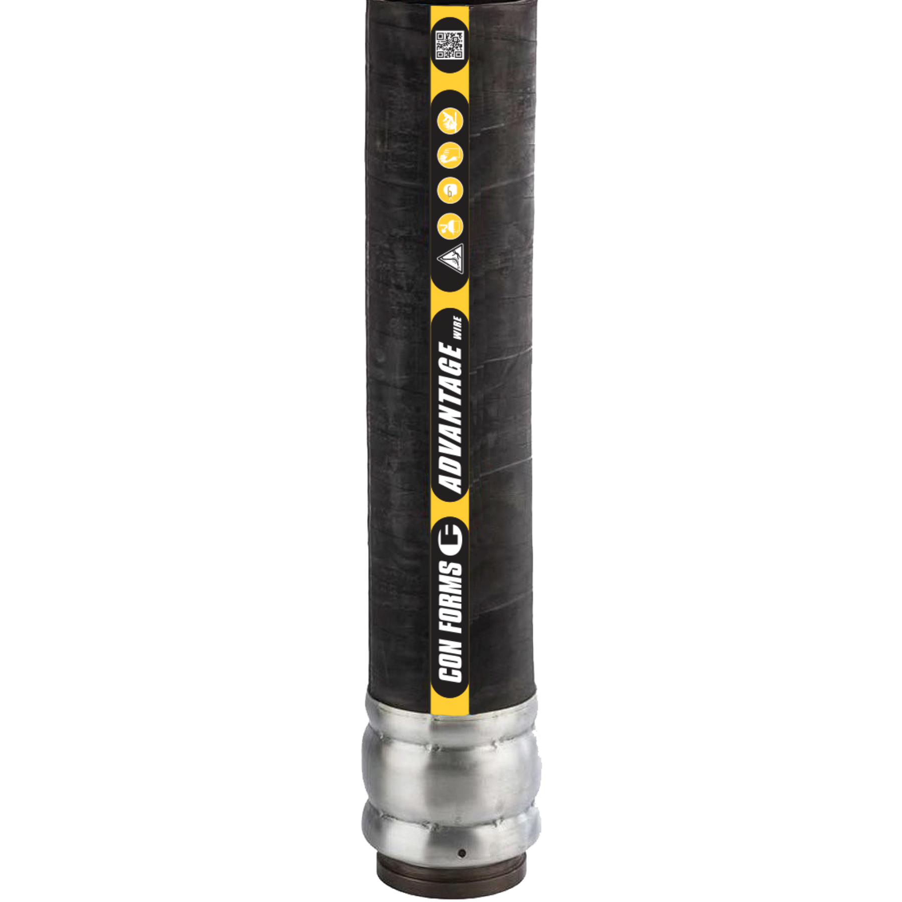 Advantage Wire 1450 Boom Hose - Steel Bond Wire 1250 Boom Hose | ID: DN127/5" | OAL: 12.5' | Metric (1 Ends)
