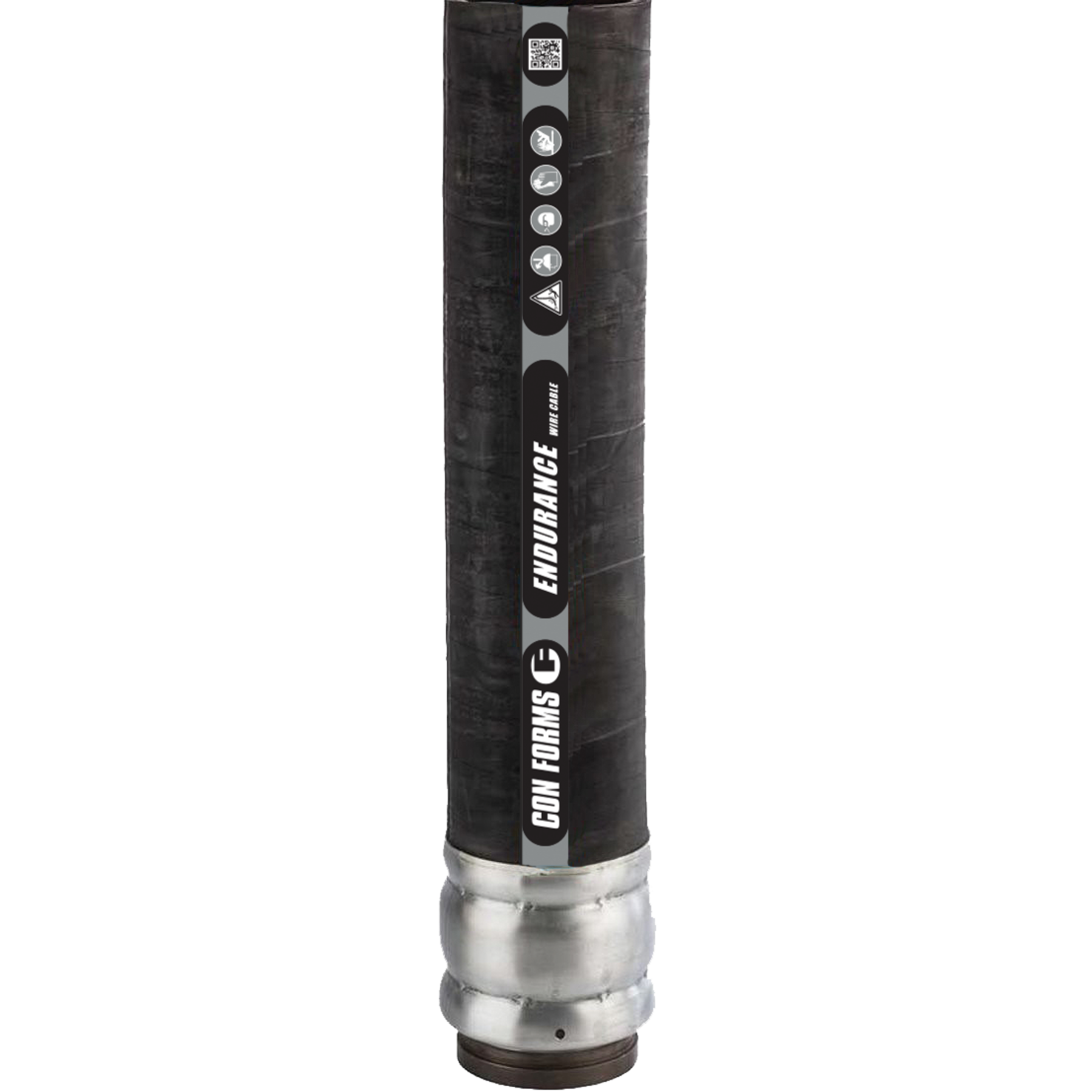 Endurance Wire Cable Discharge Hose - Trelleborg Wire Cable Discharge Hose | ID: DN100/4" | OAL: 13.5' | Hevi-Duty™ (2 Ends)