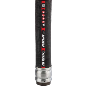 Guardian Fabric Discharge Hose - Flex Bond Fabric Discharge Hose | ID: DN76/3" | OAL: 26' | Hevi-Duty™ (2 Ends)