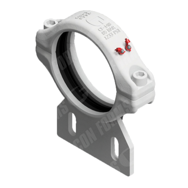Two-Bolt Coupling/Clamp - Coupling/Clamp | Two-Bolt | ID: 5" | HD | w/ Gasket | Lightweight | w/ Mount Flange