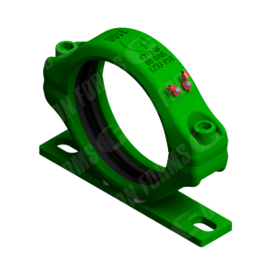 Two-Bolt Coupling/Clamp - Coupling/Clamp | Two-Bolt | ID: 5" | HD | Lightweight | w/ mounting foot and gasket