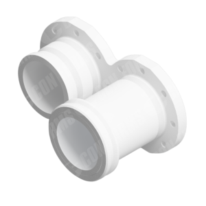 Diversion Valve Part - Single-Flange Duel-Port | 5" Hydraulic Double Diversion Valve | 6" Slipover Hevi-Duty Ends | HT