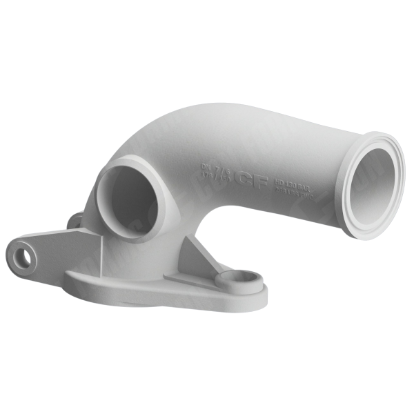 Guardian Hinged Valve Outlet (Swingout Elbow) - Hinged Valve Outlet | DN150/6" - DN180/7" | ZX Female | BA: 90.00° | 300x545mm | w/Port