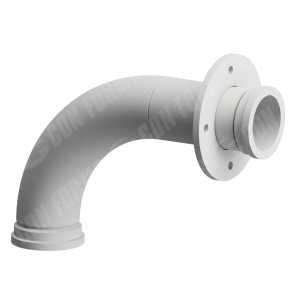 Placing Elbow/Bend - Placing Elbow/Bend | ID: DN100/4" | BA: 90 | CLR: 9.5" | HD | 279 x 453 | w/ flange | HT