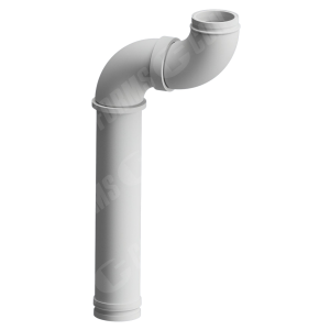 Offset/S Elbow/Bend - Offset/S Elbow/Bend | ID: DN125/4.8" | BA: 90 x 2 | Metric | 40.31" L x 13.03" O