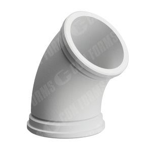 Placing Elbow/Bend - Placing Elbow/Bend | ID: DN150/6" | WT: 0.312 | BA: 45 | CLR: 9.5  | HD | 11.5" HGT | HT