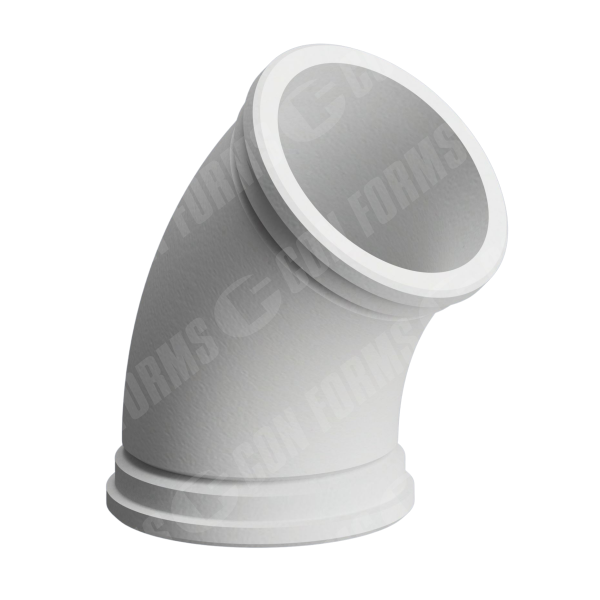 Placing Elbow/Bend - Placing Elbow/Bend | ID: DN150/6" | WT: 0.312 | BA: 45 | CLR: 9.5  | HD | 11.5" HGT | HT