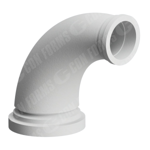Reducing Elbow/Bend - Reducing Elbow/Bend | DN150/6" SHP Female - DN100/4" HD | WT: 0.375" | BA: 90 | CLR: 9" | HT