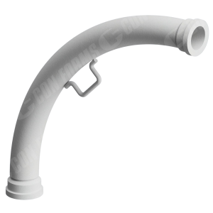 Placing Elbow/Bend - Placing Elbow/Bend | ID: 2" | WT: 9GA (0.156) | BA: 90 | CLR: 16  | HD | 444 x 444mm | W/Handle