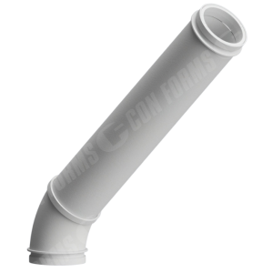 CCI-Lined Boom Elbow - CCI-Lined Boom Elbow | ID: DN125/4.8" | BA: 45.00° | Metric CCI | Tan: 41.54"