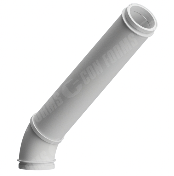 CCI-Lined Boom Elbow - CCI-Lined Boom Elbow | ID: DN125/4.8" | BA: 45.00° | Metric CCI | Tan: 41.54"