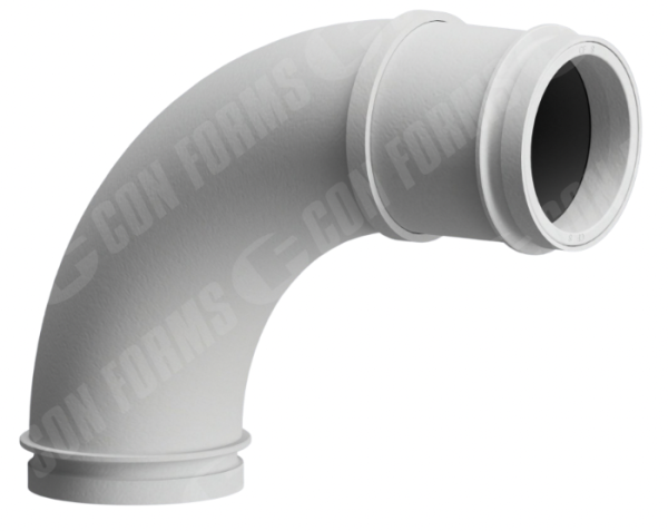 CCI-Lined Boom Elbow - CCI-Lined Boom Elbow | ID: DN125/4.8" | BA: 90.00° | Metric CCI | Tan: 9.1" | 275 x 470