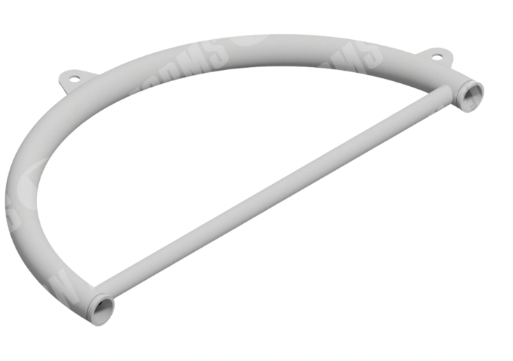 U Assembly/Bend - U Assembly/Bend | ID: DN100/4" | WT: 0.375 | BA: 180 | CLR = 24" | 4 lift eyes, pipe brace, 36" tangent | HT