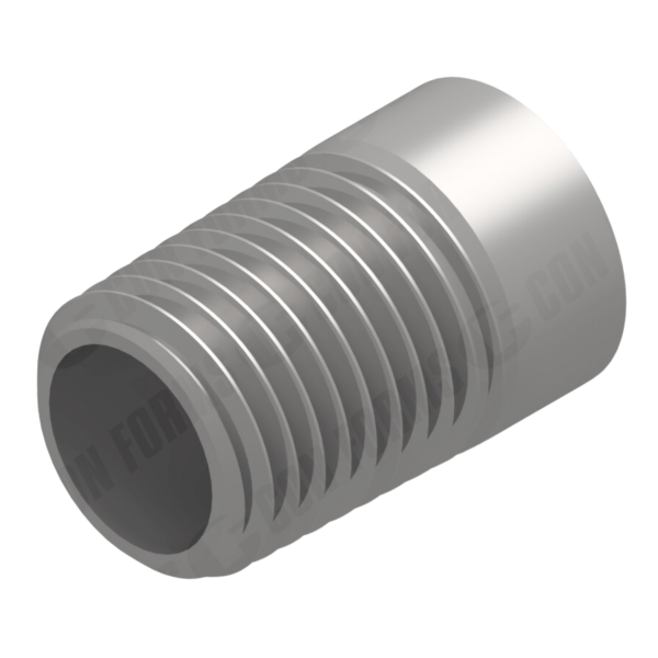 Pneumatic Shutoff Valve Part - AIRCUFF BULKHEAD PIPE NIPPLE .837"LG.