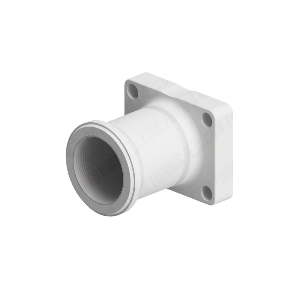 Backend Adapter - Backend Adapter | ID: DN150/5.75" | 4 bolt flange to Schwing SHP Male | OAL: 10.00"
