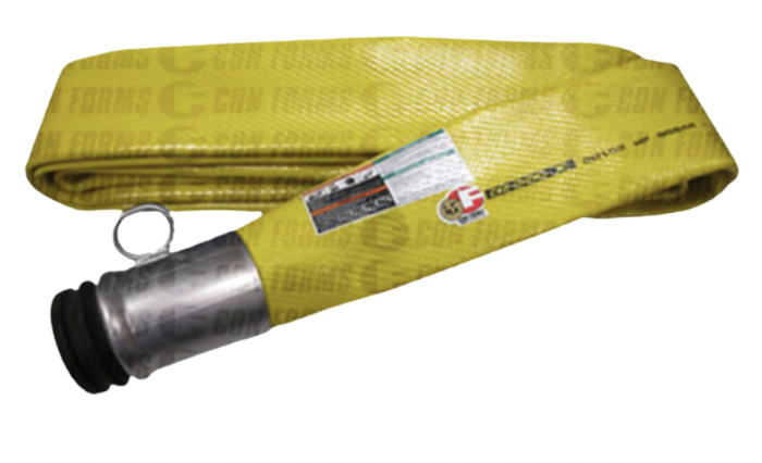 Lay Flat Tip Hose - Lay Flat Tip Hose | ID: DN100/4" | OAL: 6' | Hevi-Duty™ (1 End)