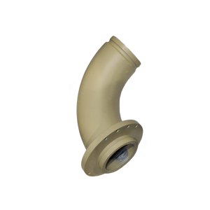 CCI-Lined Boom Elbow - CCI-Lined Boom Elbow | ID: DN125/4.8" | BA: 90.00° | Metric | Tan: 10.5" / 8.75"