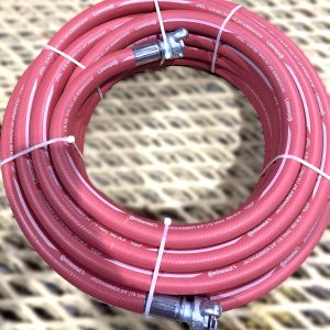 Air Hose - ¾” Contitech Heavy Duty Red Jackhammer/Air Hose 300psi, 50ft length, Universal Crowfoot Ends