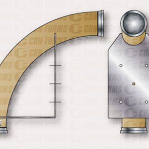 Placing Elbow/Bend With Inside Bracket - Placing Elbow/Bend | With Inside Bracket | ID: DN127/5" | WT: 0.375 | BA: 90 | CLR: 24  | End: Hevi-Duty™
