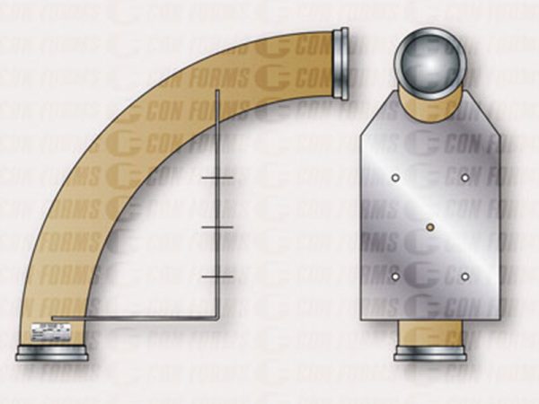 Placing Elbow/Bend With Inside Bracket - Placing Elbow/Bend | With Inside Bracket | ID: DN127/5" | WT: 0.375 | BA: 90 | CLR: 24  | End: Hevi-Duty™