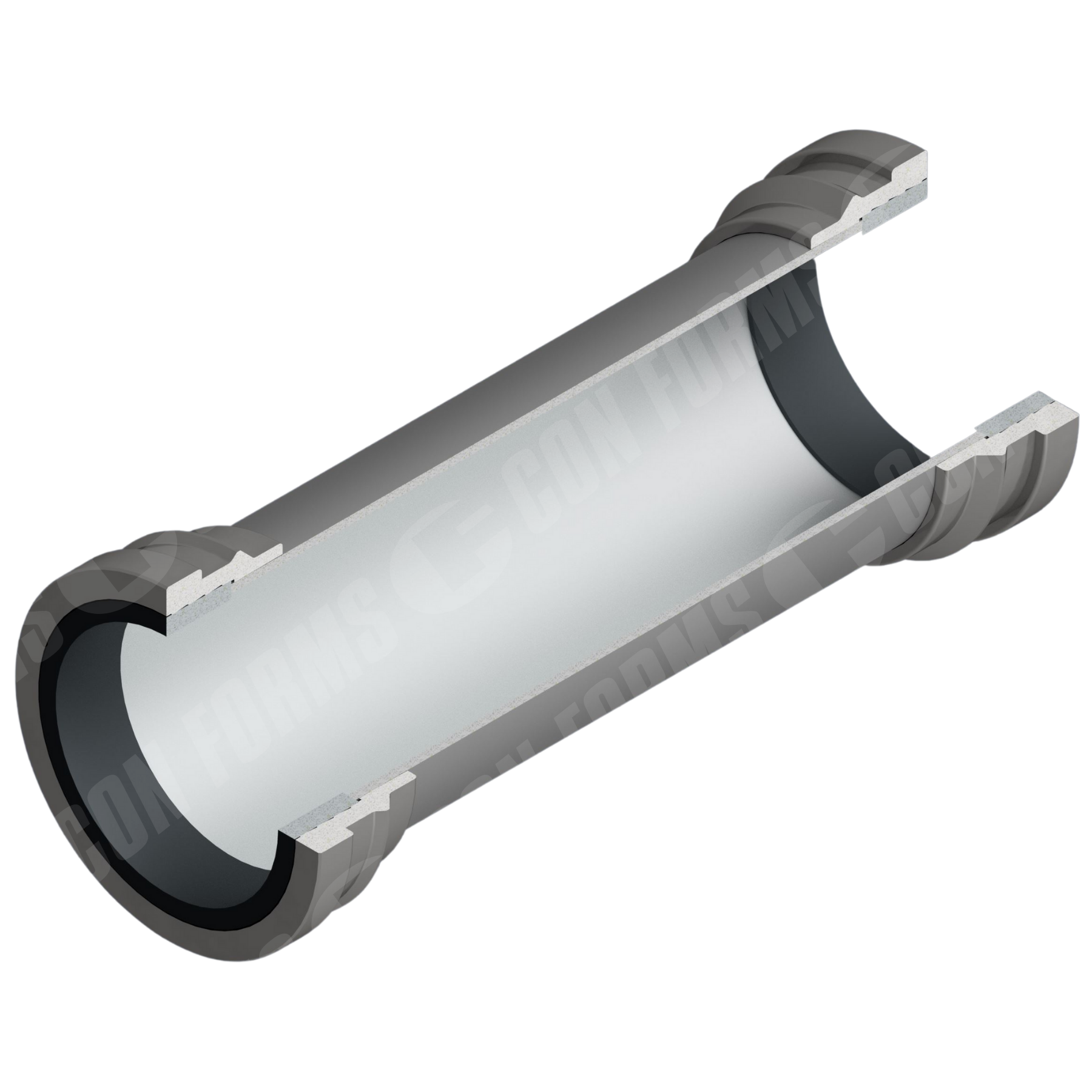 Endurance TW250 Boom Pipe - Boom Pipe | ID: DN112/4.4" | OAL: 147.87" | WT:3.0mm + 1.9mm | Metric CCI - Image 2