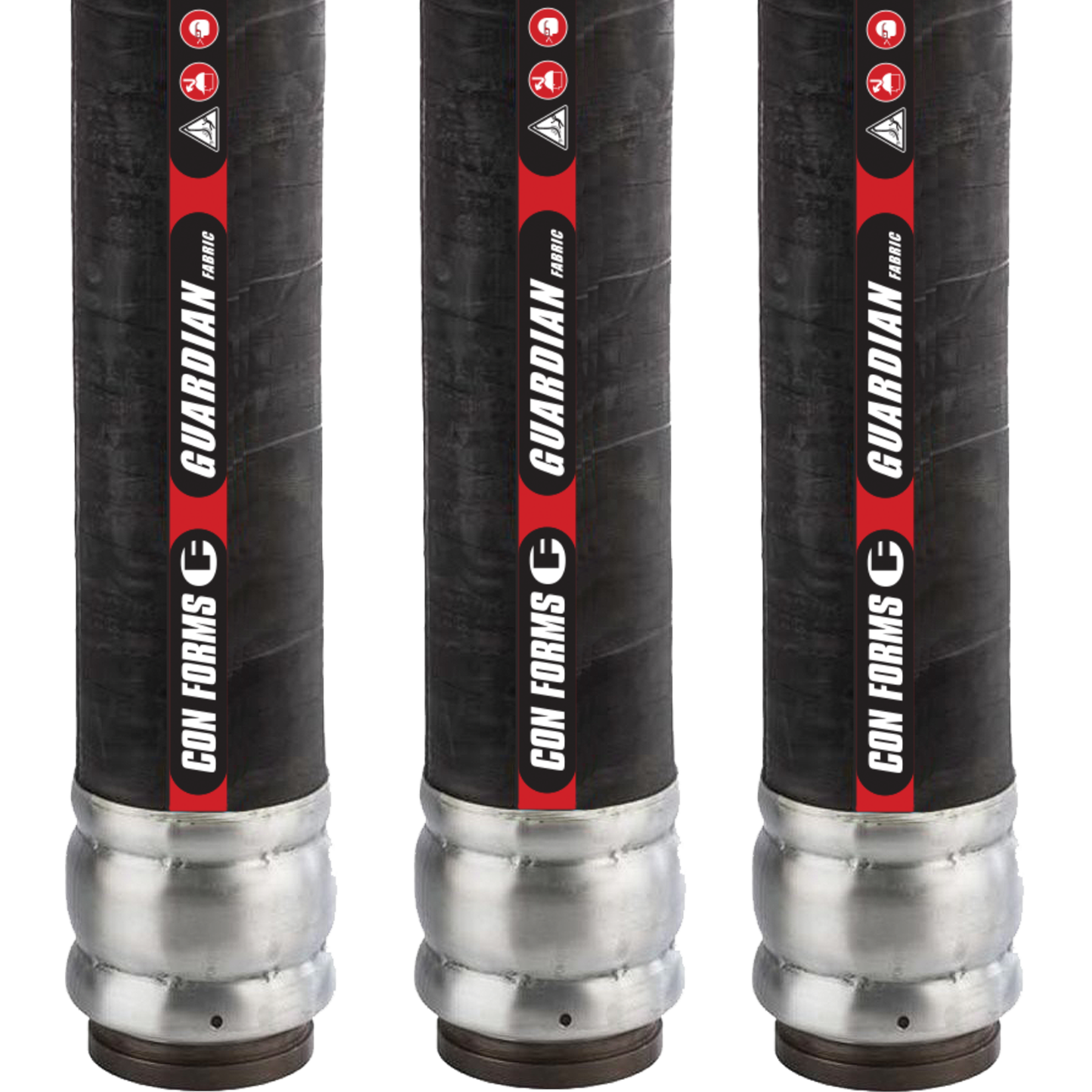Guardian Fabric Discharge Hose - Flex Bond Fabric Discharge Hose | ID: DN89/3.5" | OAL: 12' | Hevi-Duty™ (1 End) - Image 2