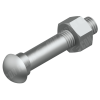 Coupling Part - Coupling Hardware Repair Kit | Two-Bolt | ID: 3" | HD | Bolt, Nut - Image 2