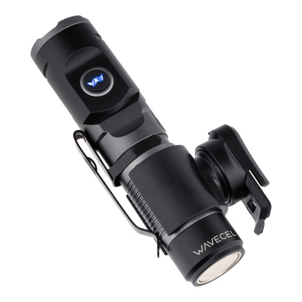 Safety Helmet Accessory - Wavecel Flashlight, 1000 Lumen with Rail Clip, T2 Max Helmet